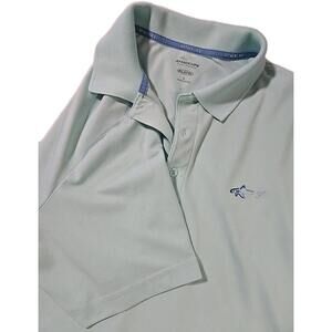 Greg Norman Polo Golf Shirt Mens Sz L Seafoam Play Dry Attack Life